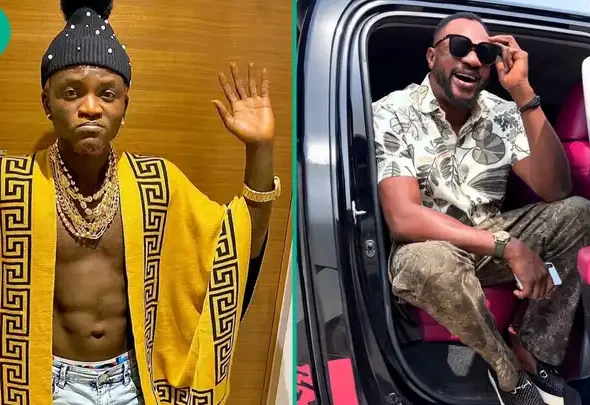 Popular Nigerian singer Portable confronted popular actor Odunlade Adekola a few hours ago immediately he saw the video showing Odunlade hugging Portable's 4th baby mama, Ashabi Simple. 